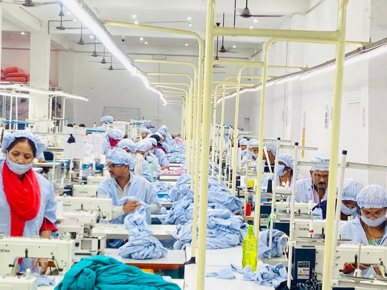Apparel production for brand requirements